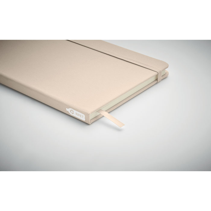 Блокнот A5 из RPET 600D, белый-2