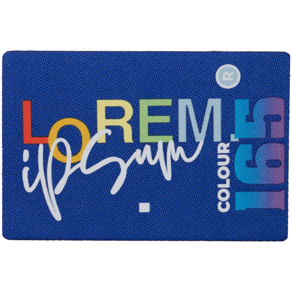 Наклейка тканевая Lunga, L, синяя-1