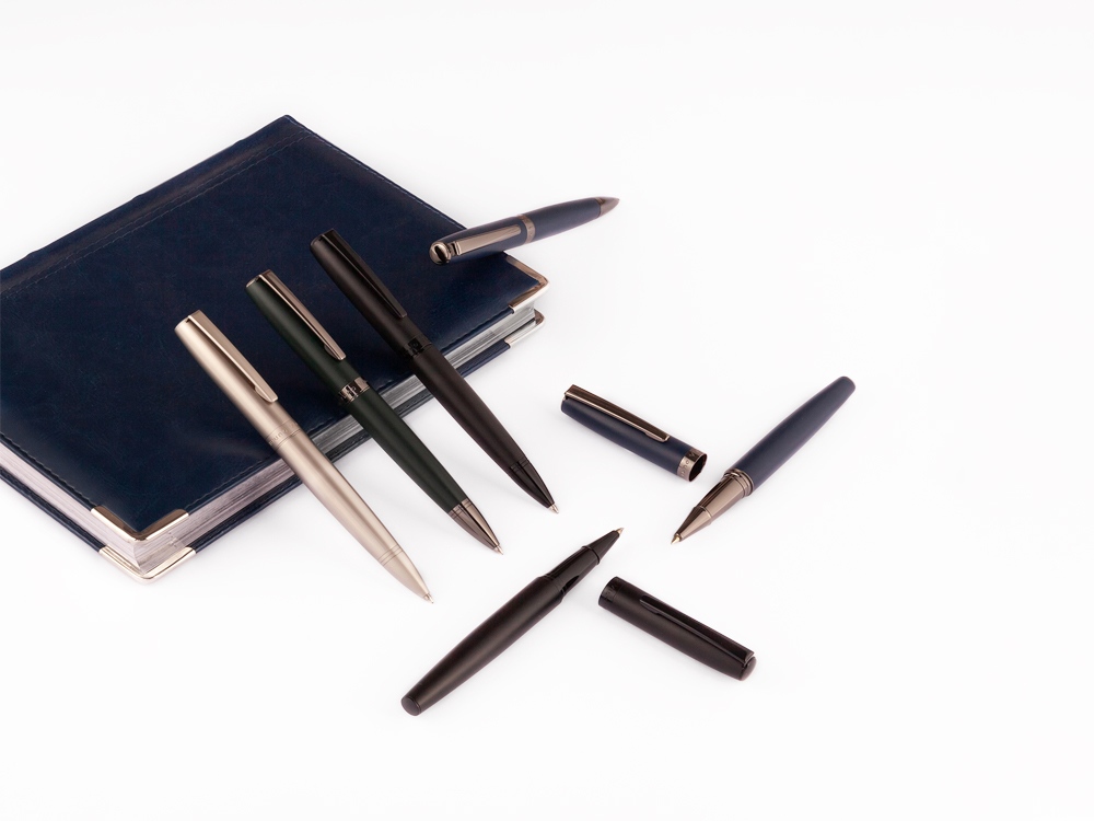 Ручка металлическая шариковая Sorrento, шампань-3