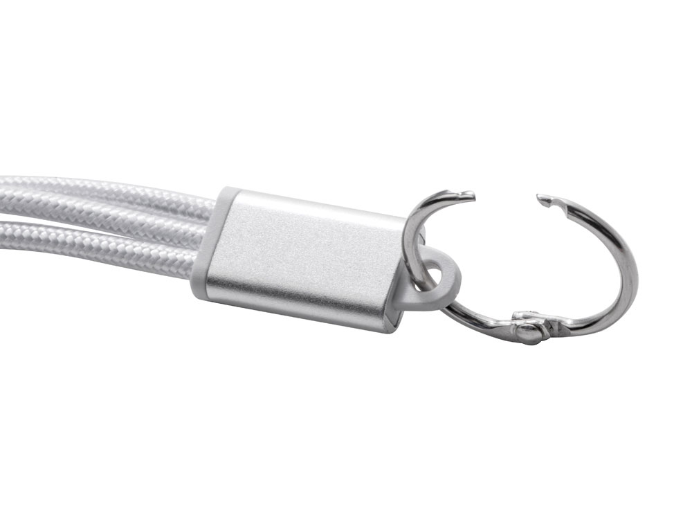 Кабель для зарядки Tres с брелоком, серый-4