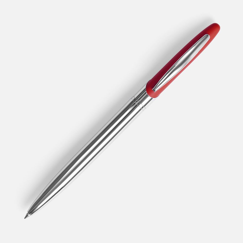 Ручка шариковая Dagger Soft Touch, красная-1
