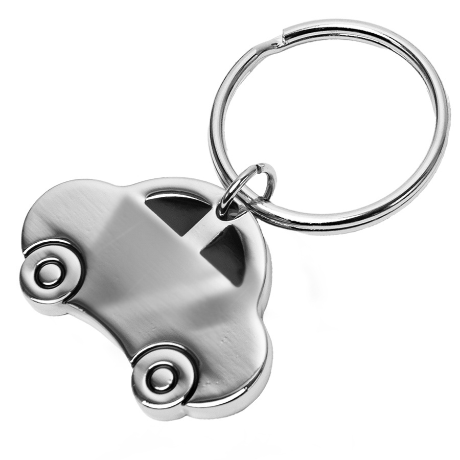 Брелок TITAN AUTO; 4,2 x 3 x 0,4 см; металл, серебристый-0