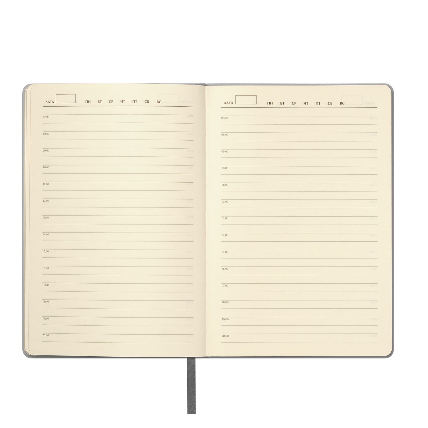 Ежедневник Молто (Molto) недатированный, серебряный-6