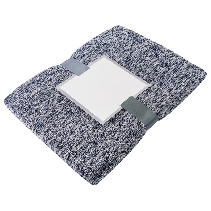 Плед YELIX, 120*160 см, флис 280 гр/м2, синий, белый-3