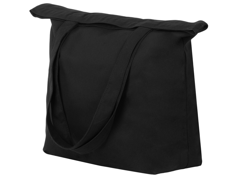Сумка с широким дном и боками, черный-2