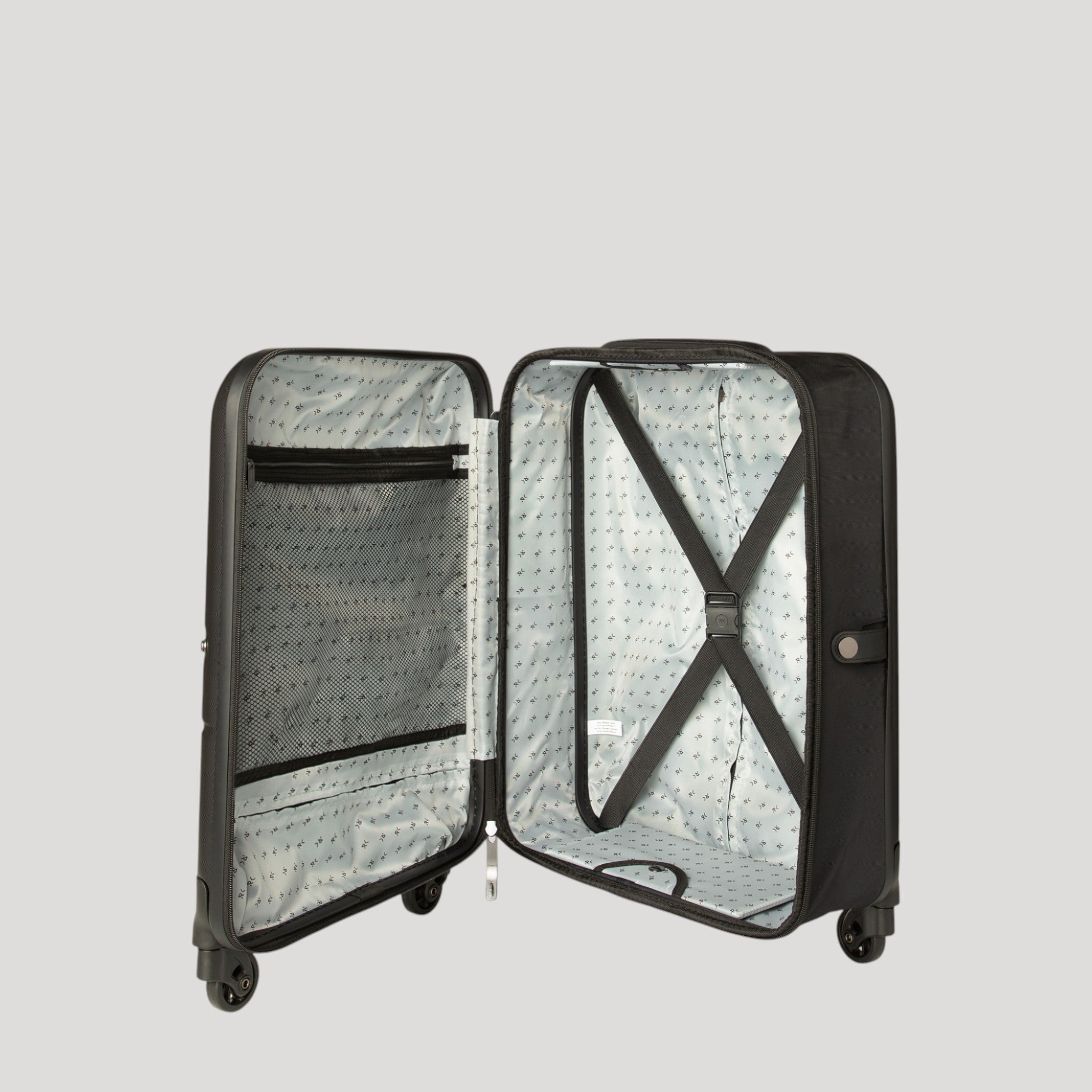 Чемодан складной Rollink FLEX LIGHT 55x40x20 см, 4 колеса, черный-7