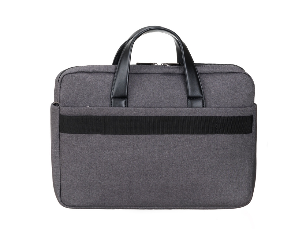Сумка для ноутбука TORBER VECTOR 14.1'', черный/серый, нейлон, 40 x 5 x 28 см, 5л-4
