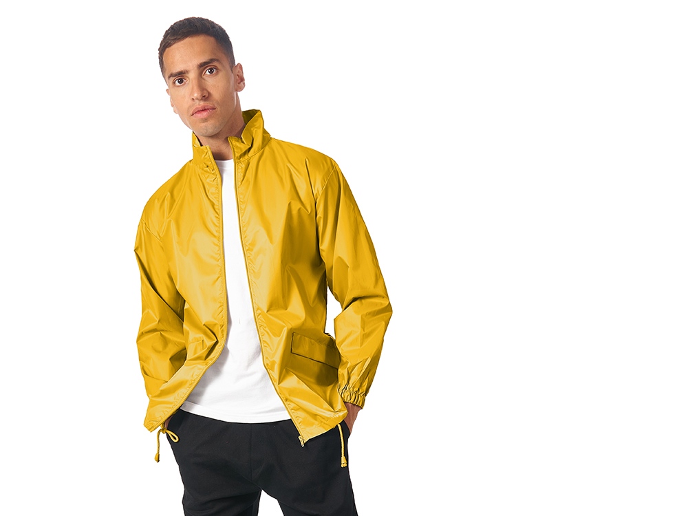 Ветровка Miami мужская с чехлом, золотисто-желтый-1