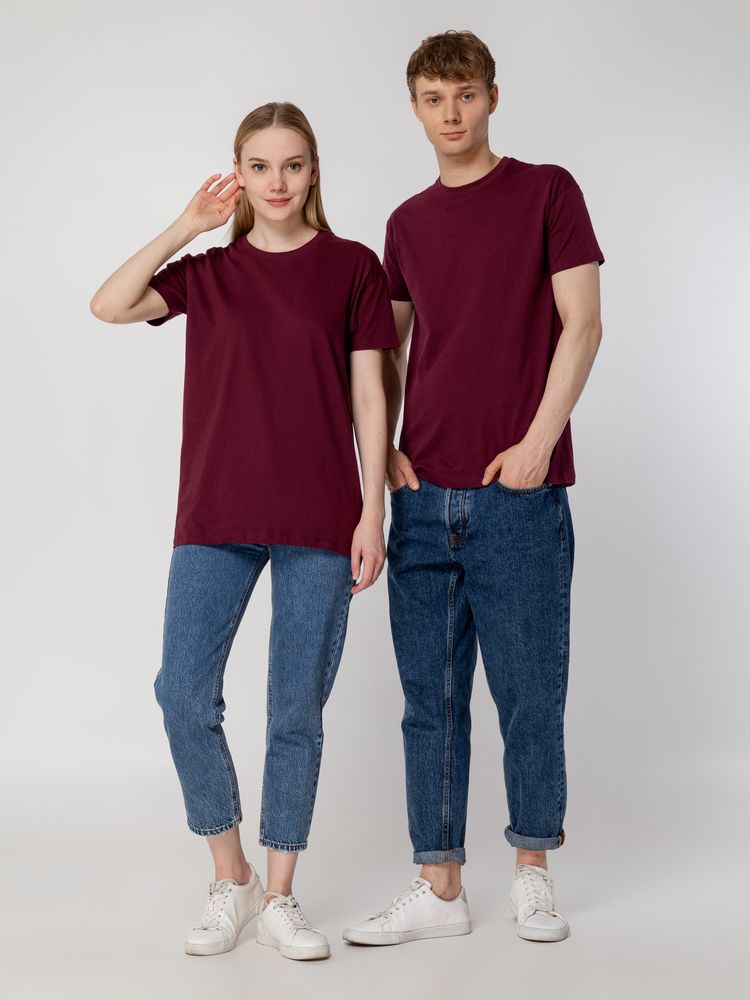 Футболка унисекс Regent 150, бордовая-5