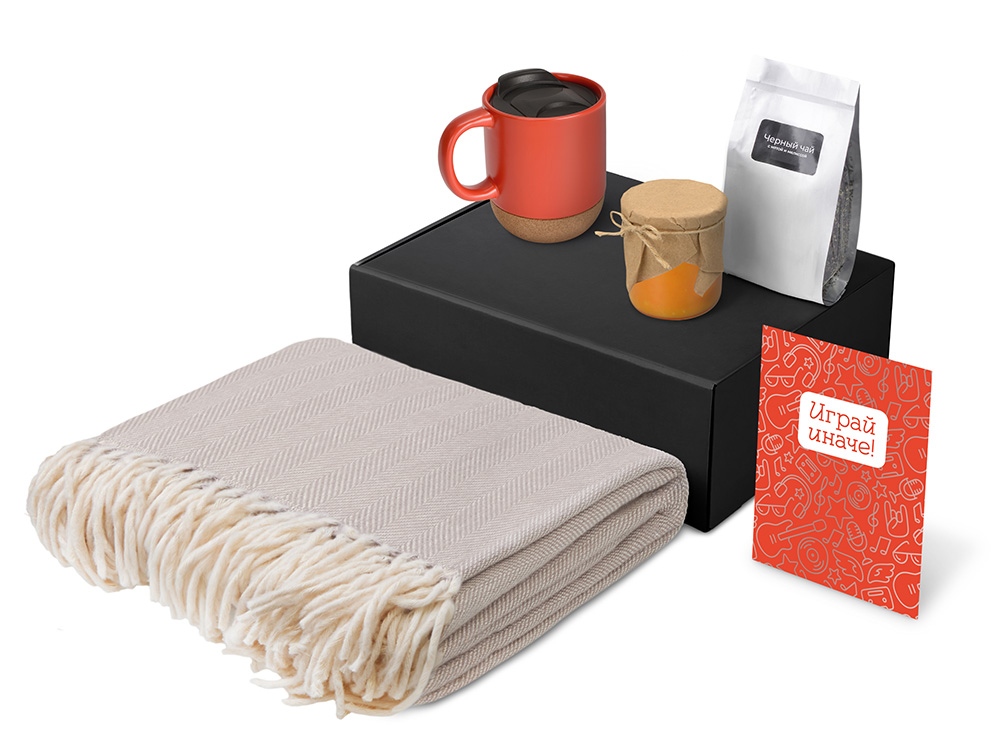 Подарочный набор Re:y. Nest с пледом, кружкой и вареньем-1
