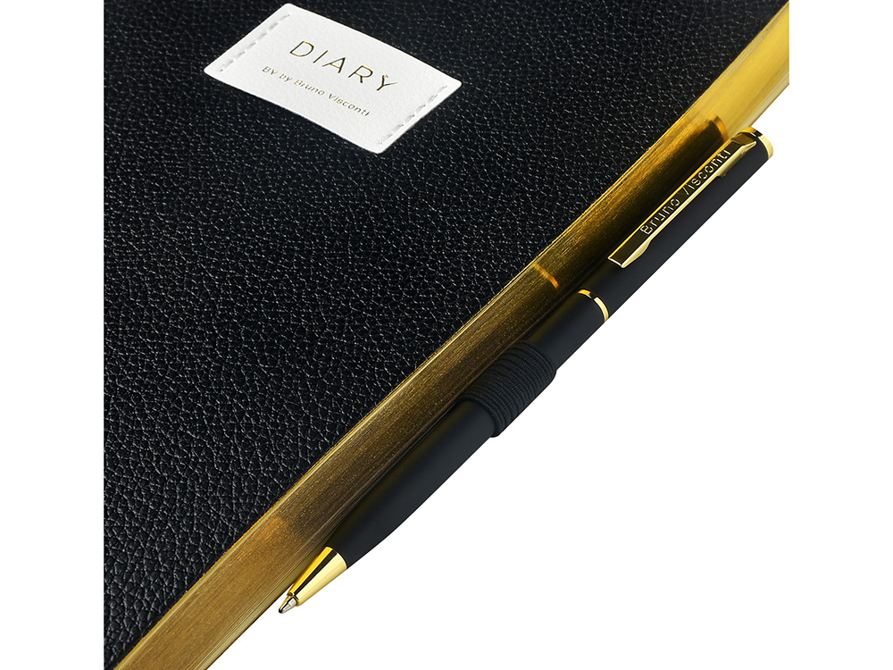 Ежедневник недатированный А5 Black с нашивкой, черный-5