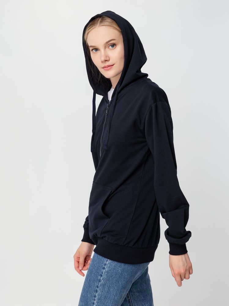 Толстовка на молнии с капюшоном Siverga 2.0, темно-синяя-6