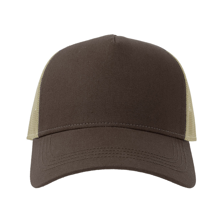 Бейсболка RAPPER COTTON-S, 5 клиньев, пластиковая застёжка, коричневый-2