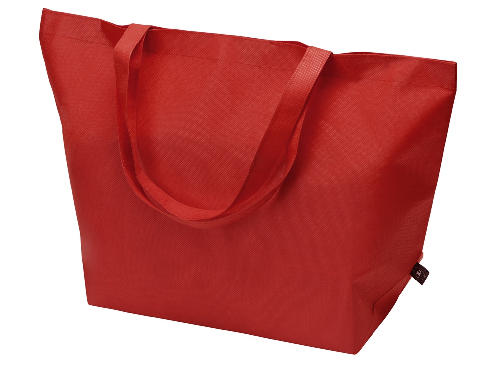 Сумка Reviver с донной складкой из нетканого переработанного материала RPET, красный-0
