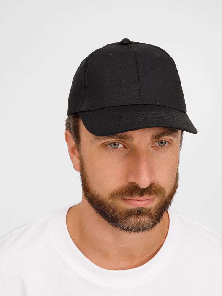 Бейсболка Apollo, черная-5