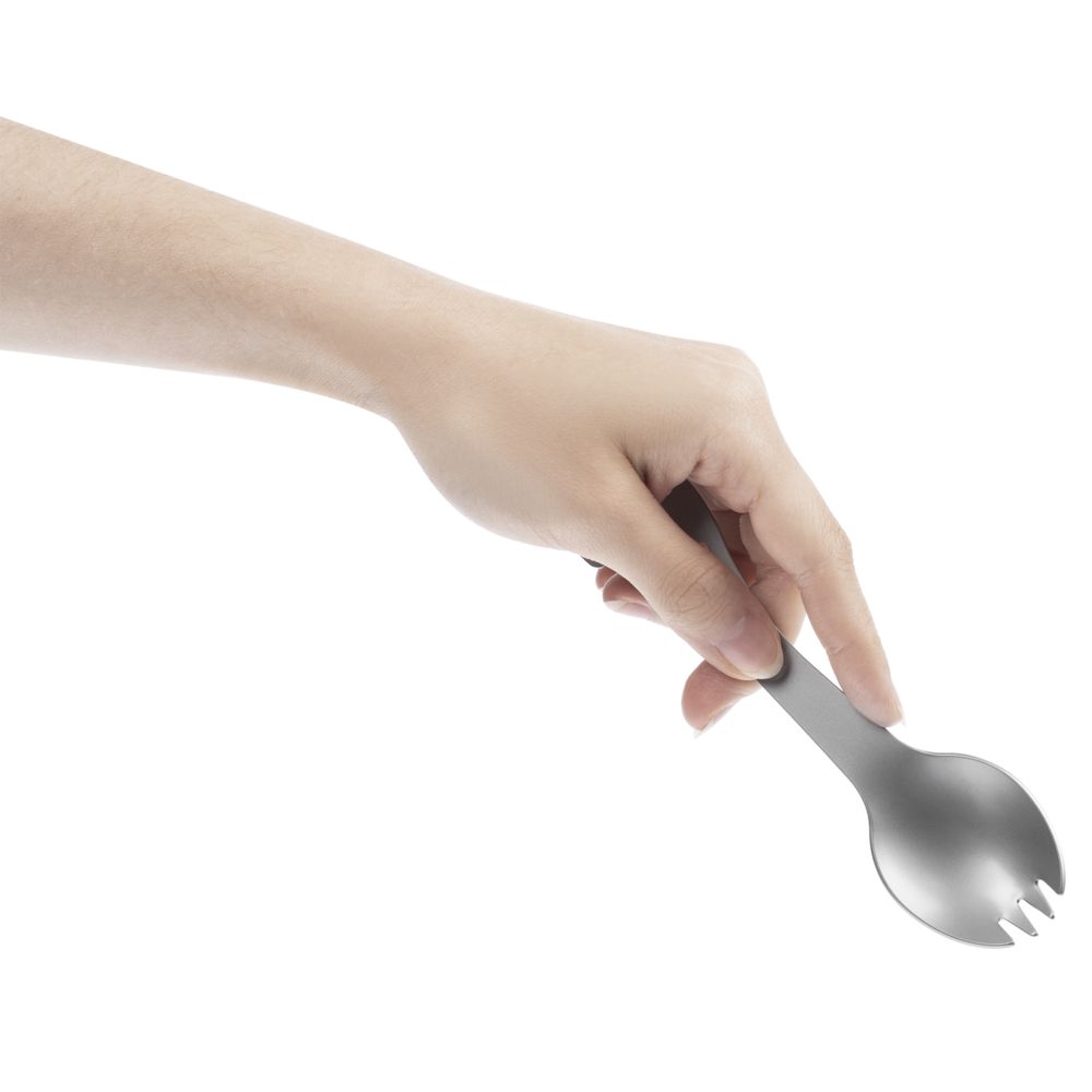 Походный столовый прибор Twin Win, стальной-2