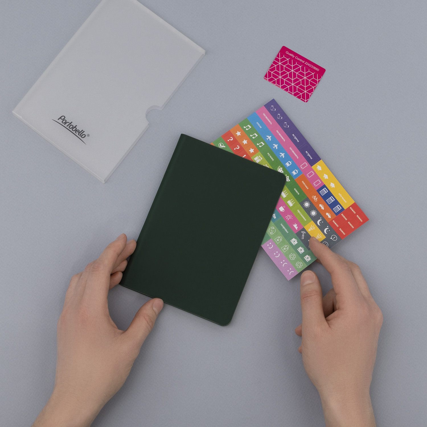 Ежедневник Spark mini A6 недатированный, зеленый-14