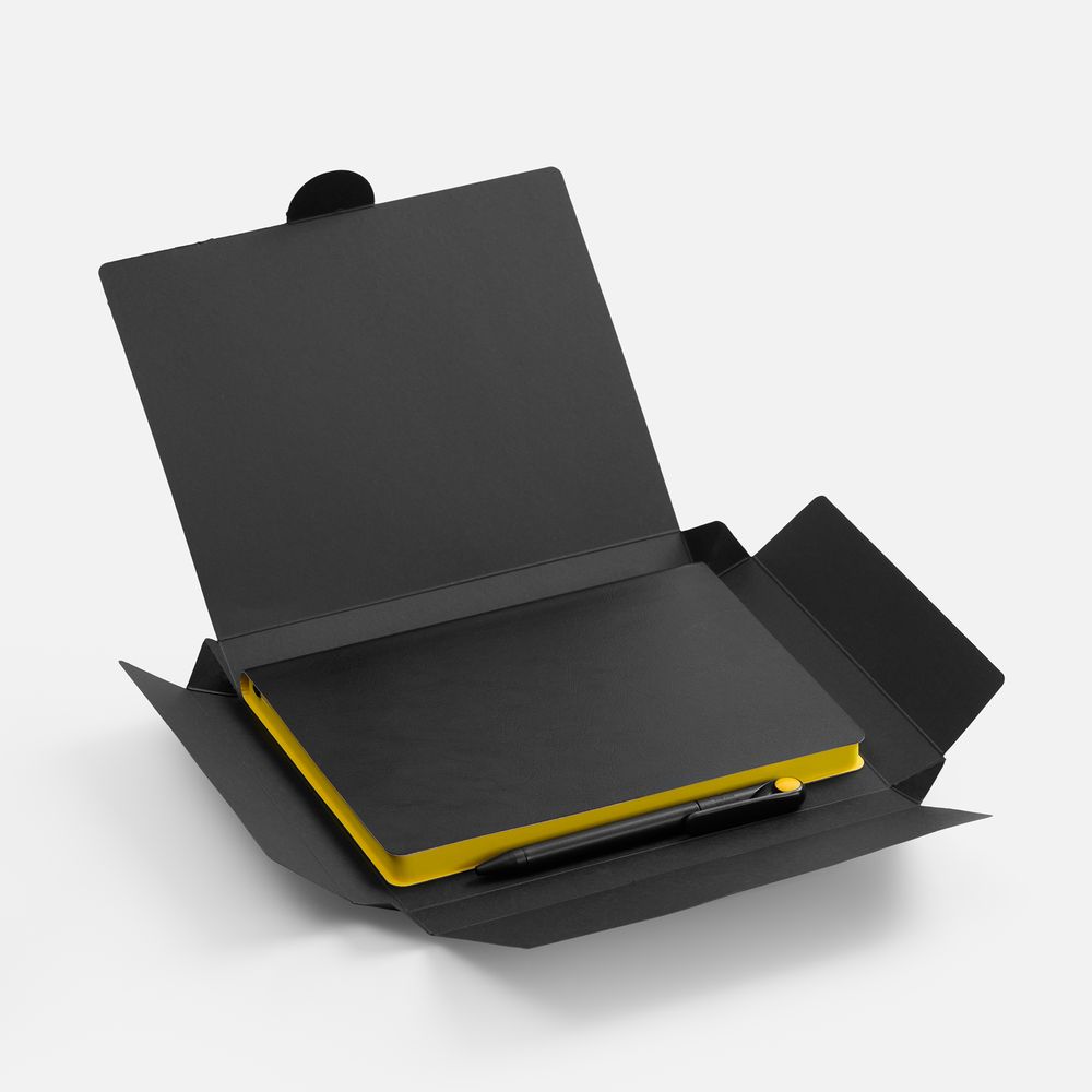 Набор Doppio, черный с желтым-1