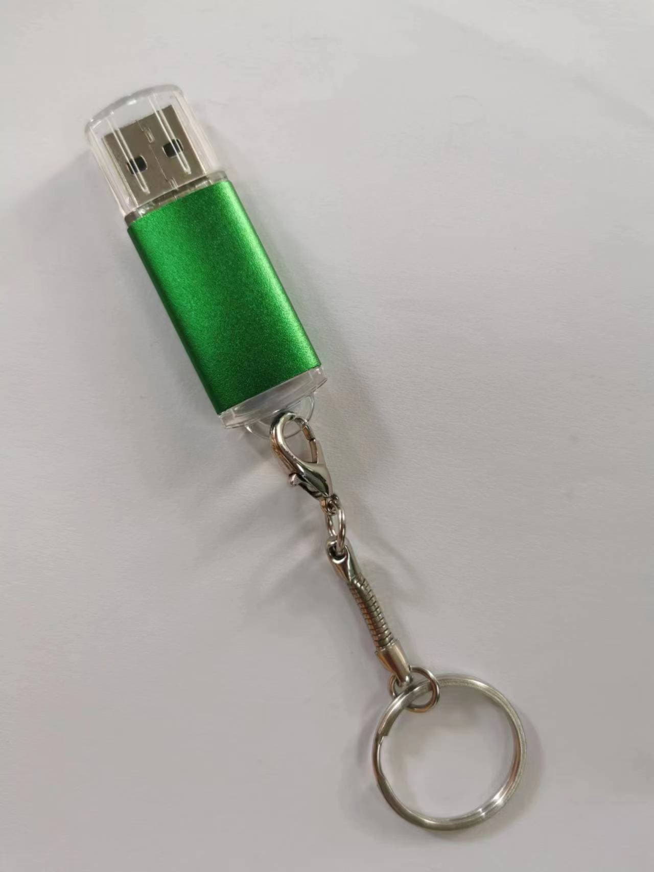 Брелок для флешки, серебристый, металл, серебристый-6