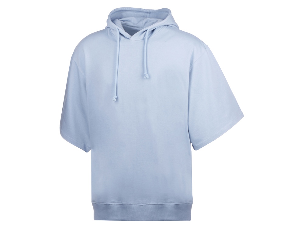 Худи оверсайз с коротким рукавом Warsaw унисекс, небесно-голубой-8