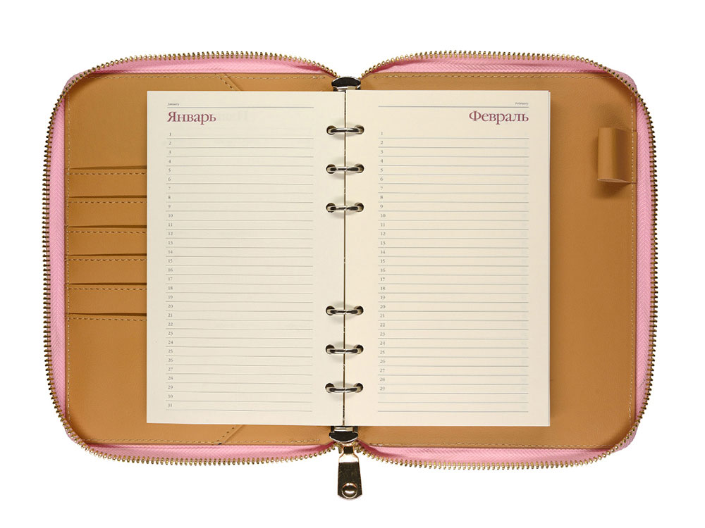 ЕЖЕДНЕВНИК недатированный А5- RIVIERA. ZEFIR (РОЗОВЫЙ ЗЕФИР)-5