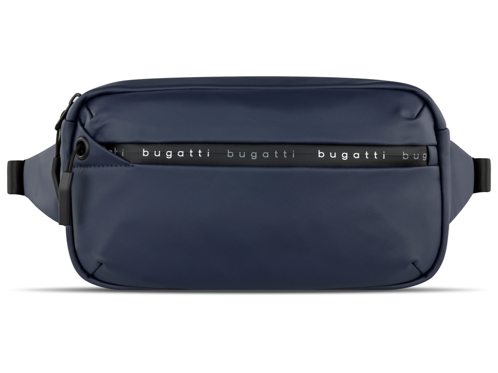 Сумка на пояс BUGATTI Blanc, синяя, тарпаулин/полиэстер, 26х5,5х13,5 см-1