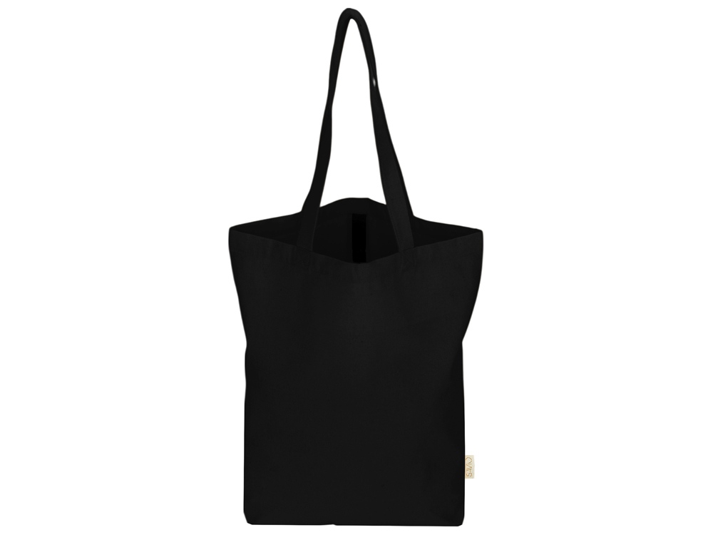 Сумка Fixy из переработанного хлопка с фиксирующей эластичной лентой, черный-5