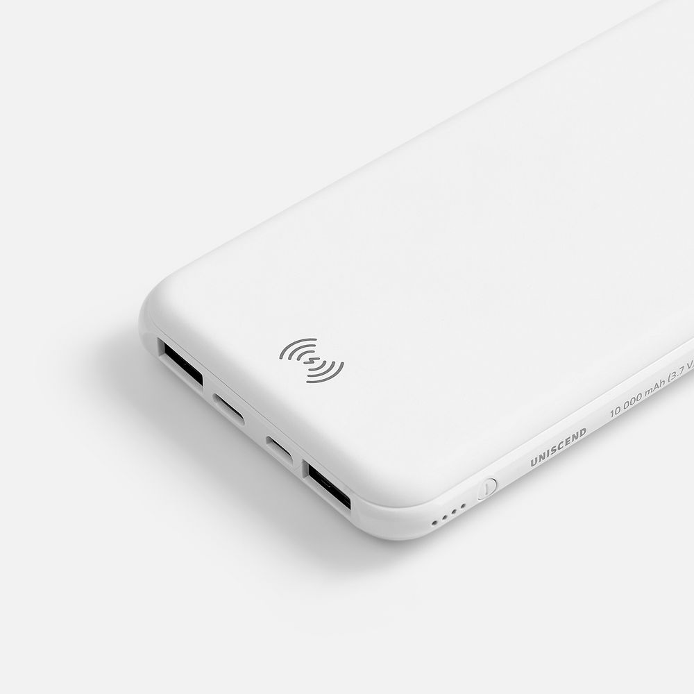 Аккумулятор с беспроводной зарядкой All Day Wireless, 10000 мАч, белый-2