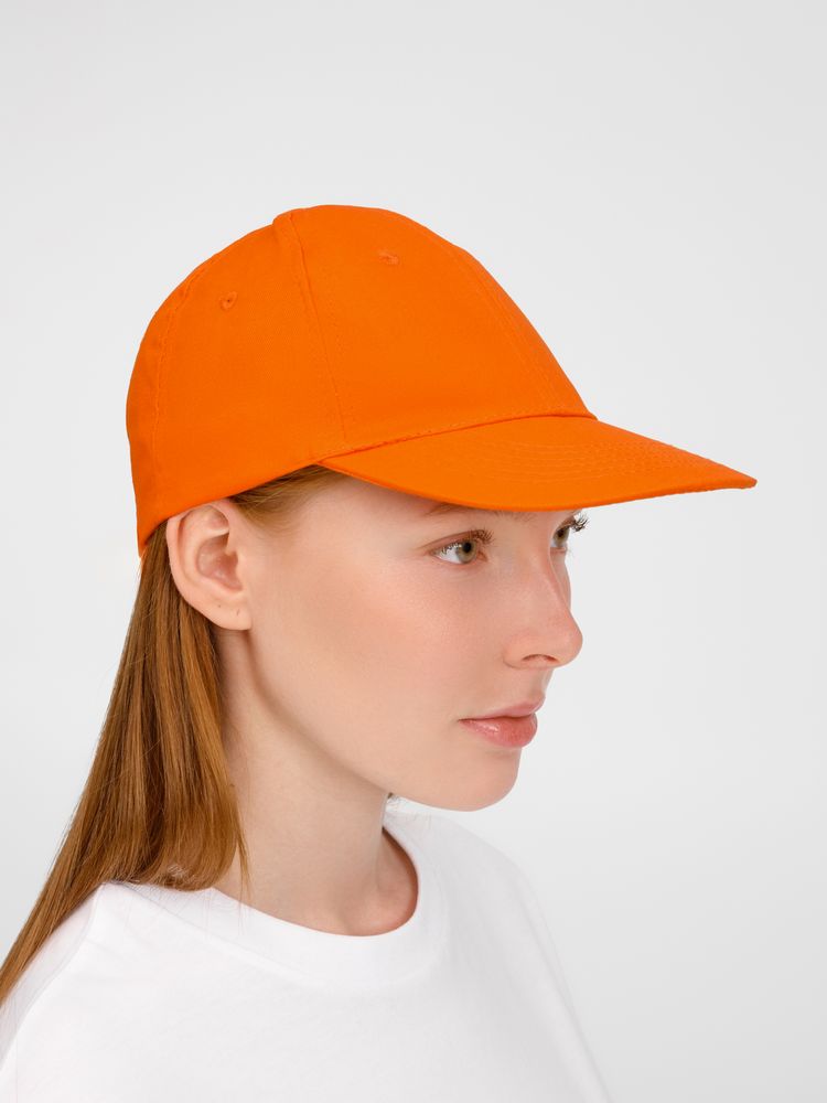 Бейсболка Apollo, оранжевая-3