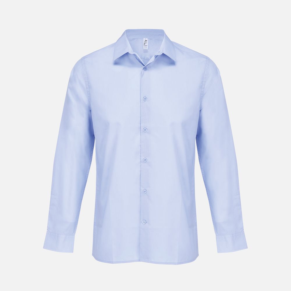 Рубашка мужская Bailey, голубая-0
