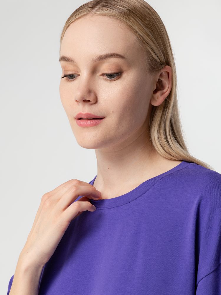 Футболка унисекс оверсайз Street Vibes, фиолетовая-6