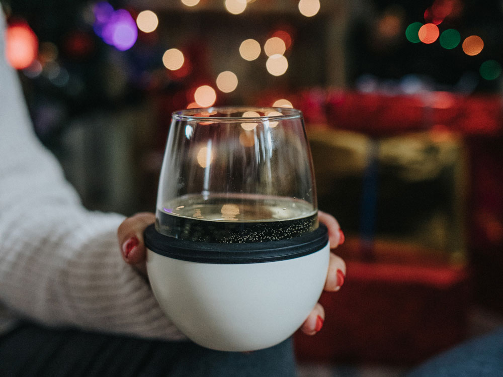 Тумблер для вина WINE KUZIE, белый-2