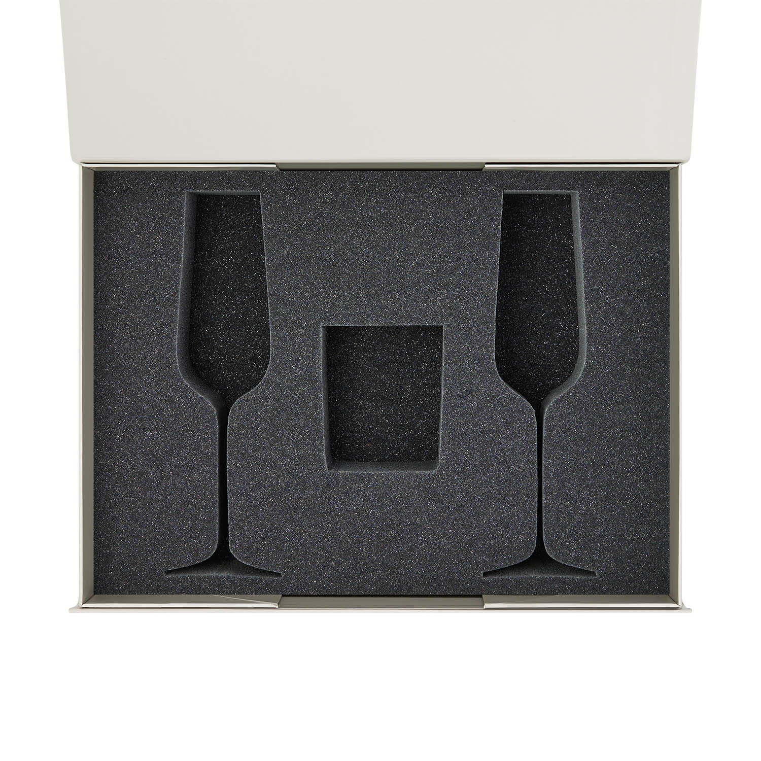 Ложемент под свечу Enigma + 2 бокала для шампанского в среднюю коробку-трансформер (арт. 695721)-6