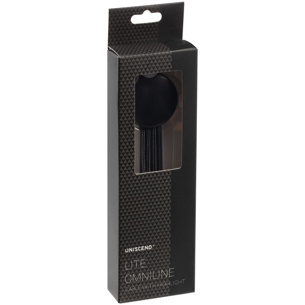 Кабель-брелок с подсветкой логотипа Lite Omniline-3