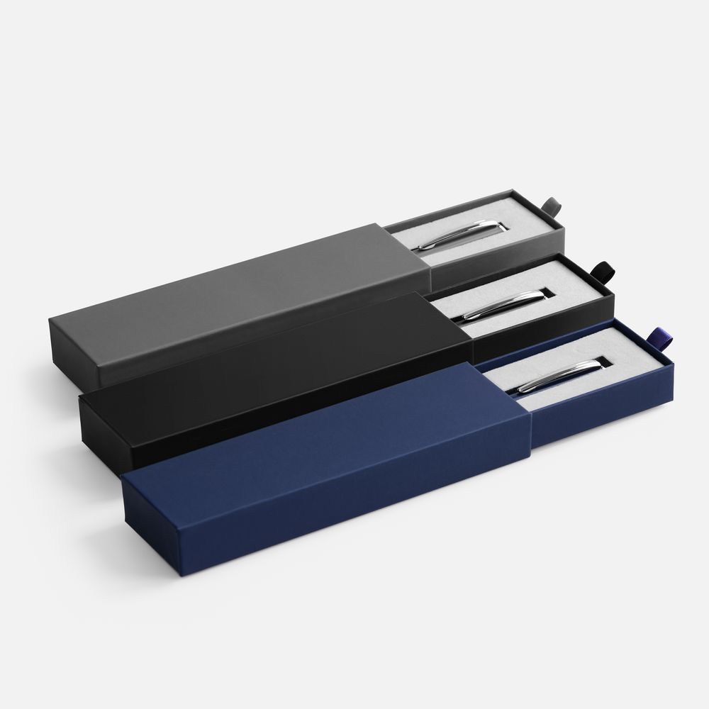 Ручка шариковая Ringa в футляре, черная-2