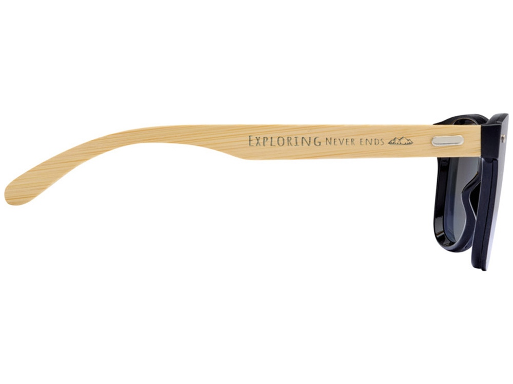 Солнцезащитные очки Tan с бамбуковыми дужками - Серебристый-3