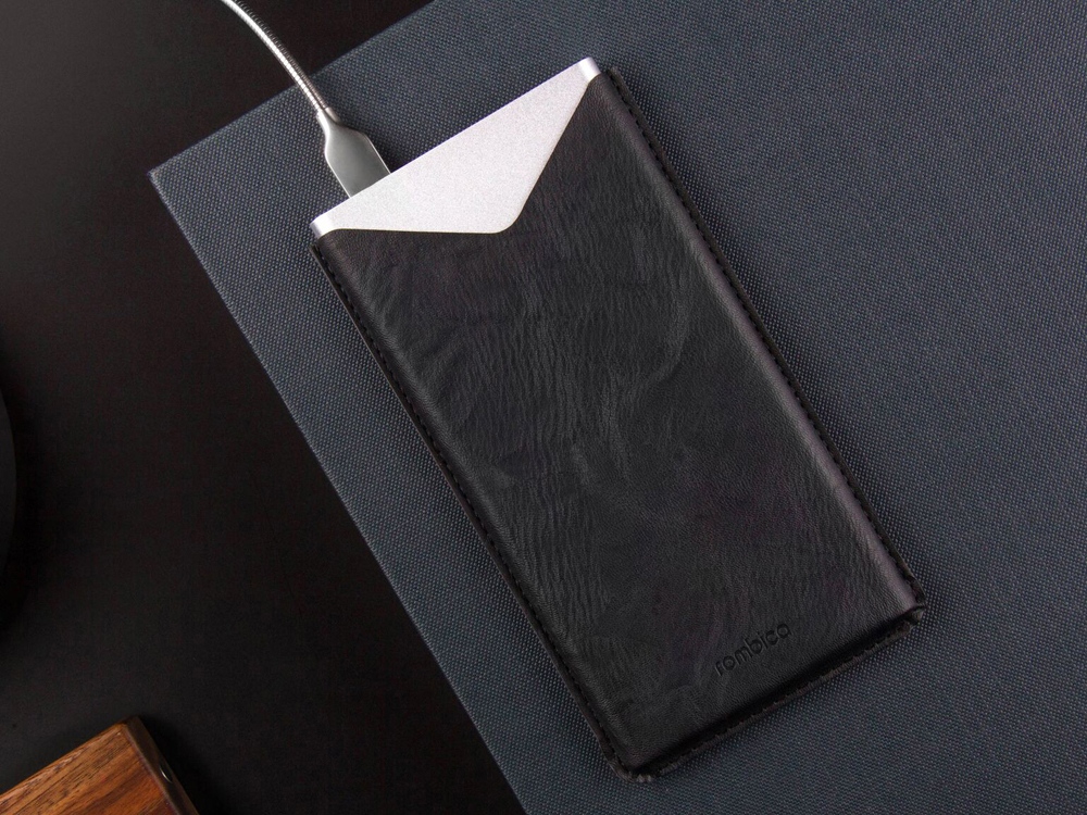 Внешний аккумулятор Rombica NEO AX100L, 10 000 мАч, алюминий, серебристый, чехол-5