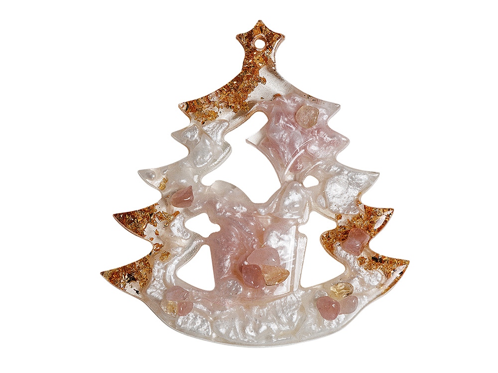 Елочные игрушки (Ель) Розовый кварц-3