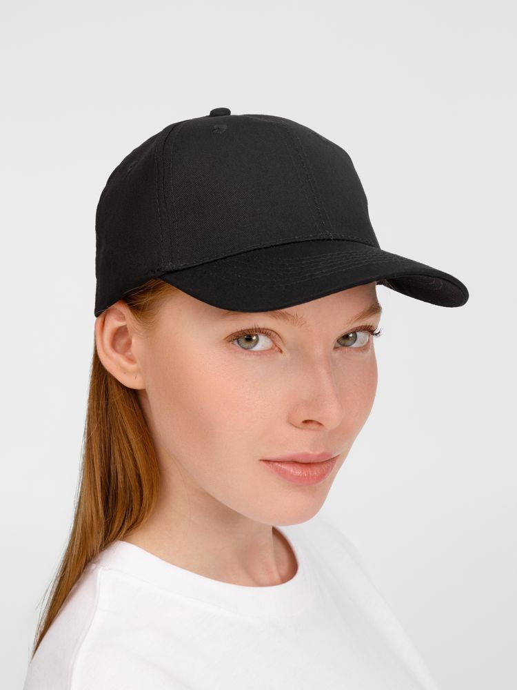 Бейсболка Apollo, черная-7