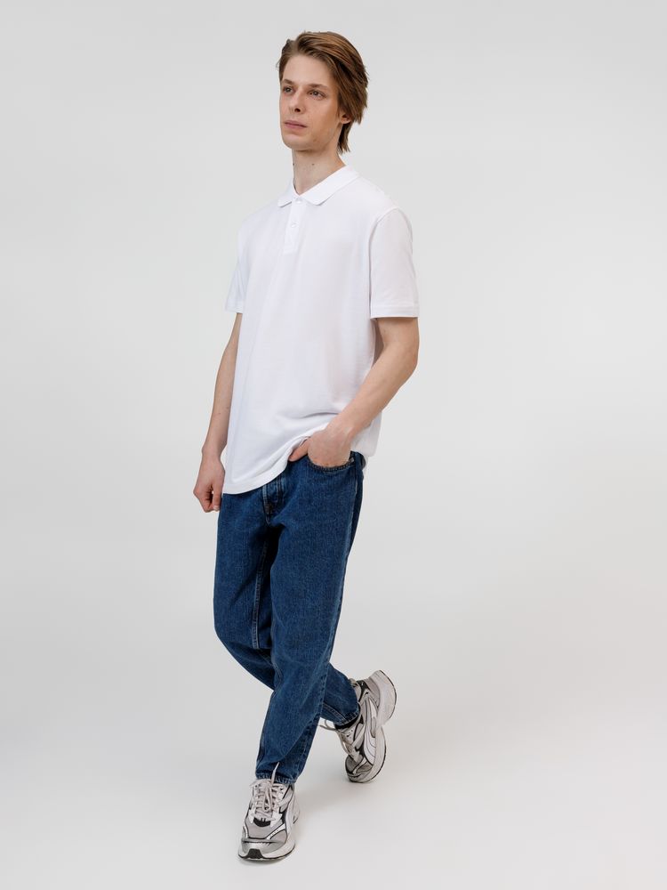 Рубашка поло унисекс Pulse, белая-4