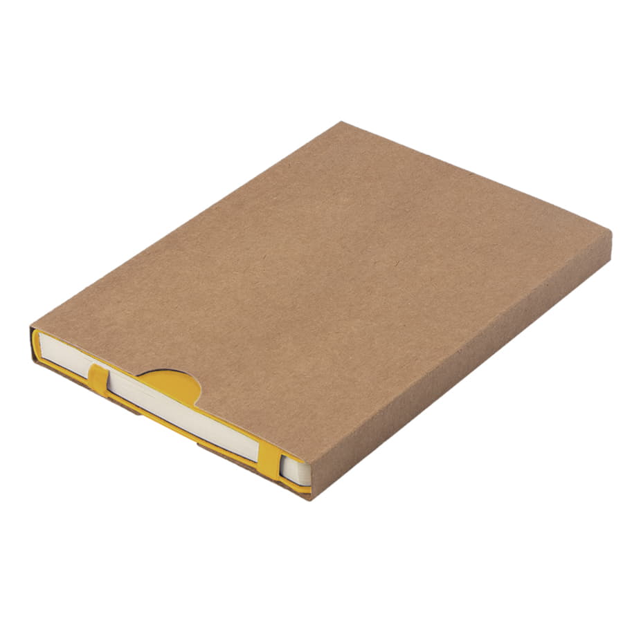 Ежедневник недатированный Boomer, А5,  желтый, кремовый блок в линейку, без обреза, желтый-7