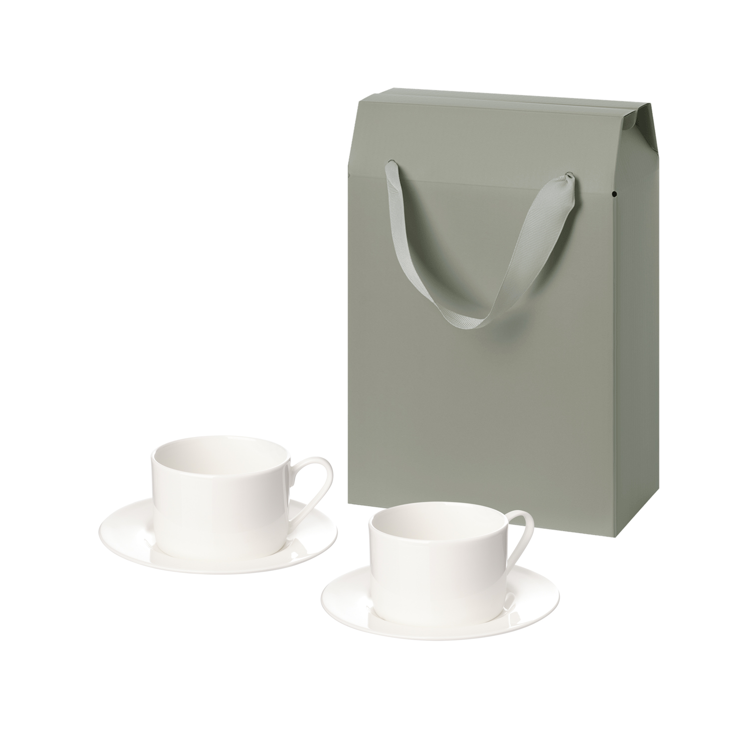 Подарочный набор Мокко (Mokko) в коробке-пакете (две чайных пары)-0