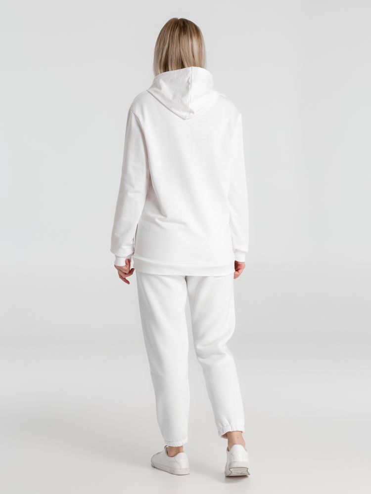 Толстовка с капюшоном унисекс Hoodie, белая-9