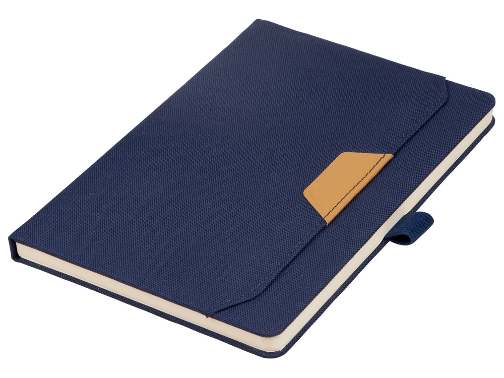 Блокнот А5 из RPET Harvey, 80 листов FSC бумага, синий-1