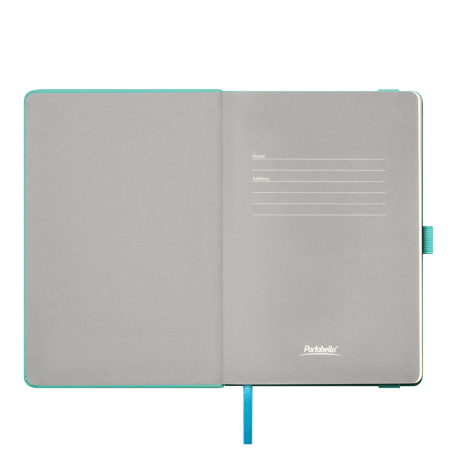 Ежедневник Альфа (Alpha) недатированный, бирюзовый/серый-6