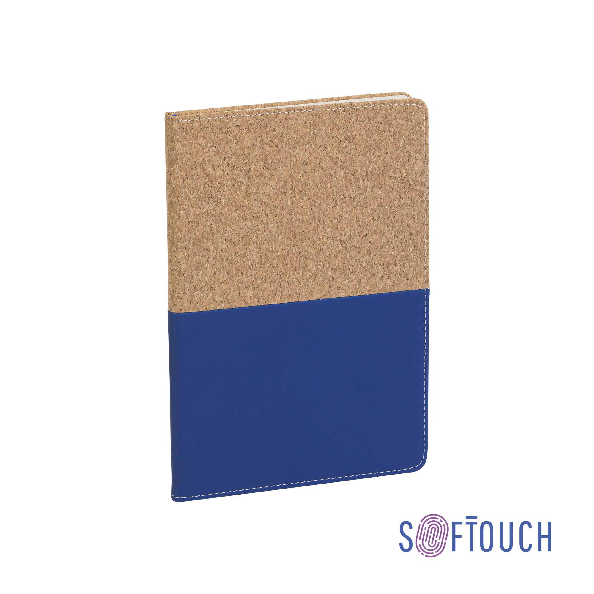 Блокнот "Фьюджи" уценка, формат А5, покрытие soft touch+пробка-0