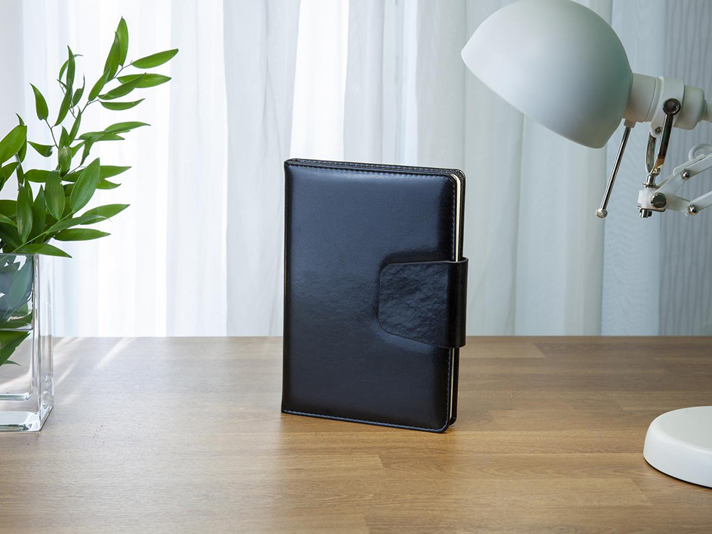 Ежедневник А5 недатированный Prestige, черный-5