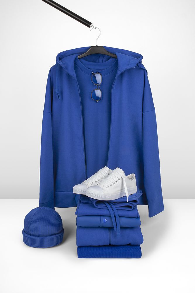 Футболка унисекс оверсайз T3, синяя-7