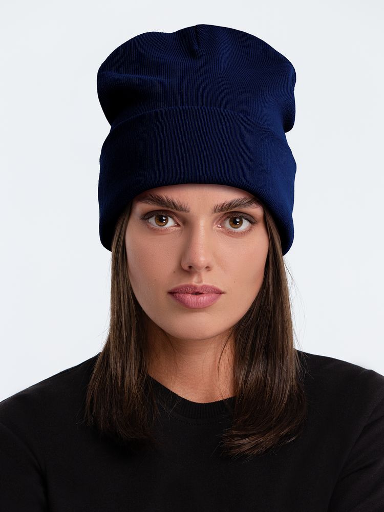 Шапка Real Talk, темно-синяя-2