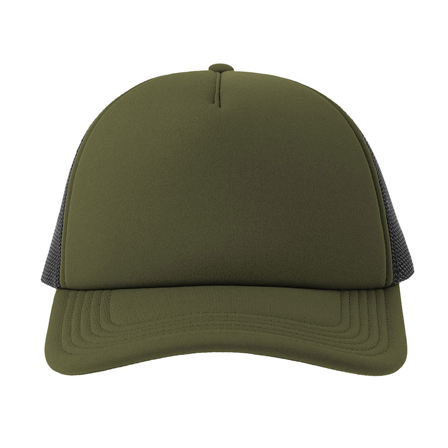Бейсболка RAPPER-S, 5 клиньев, пластиковая застёжка, оливковый, черный-8